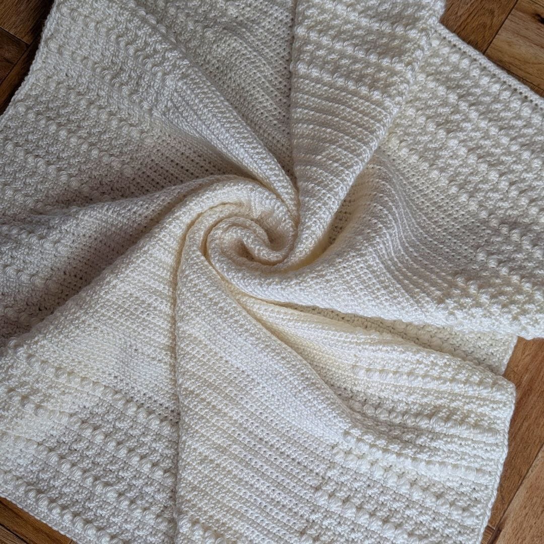 Free Crochet Pattern: Skipping Stones Baby Blanket