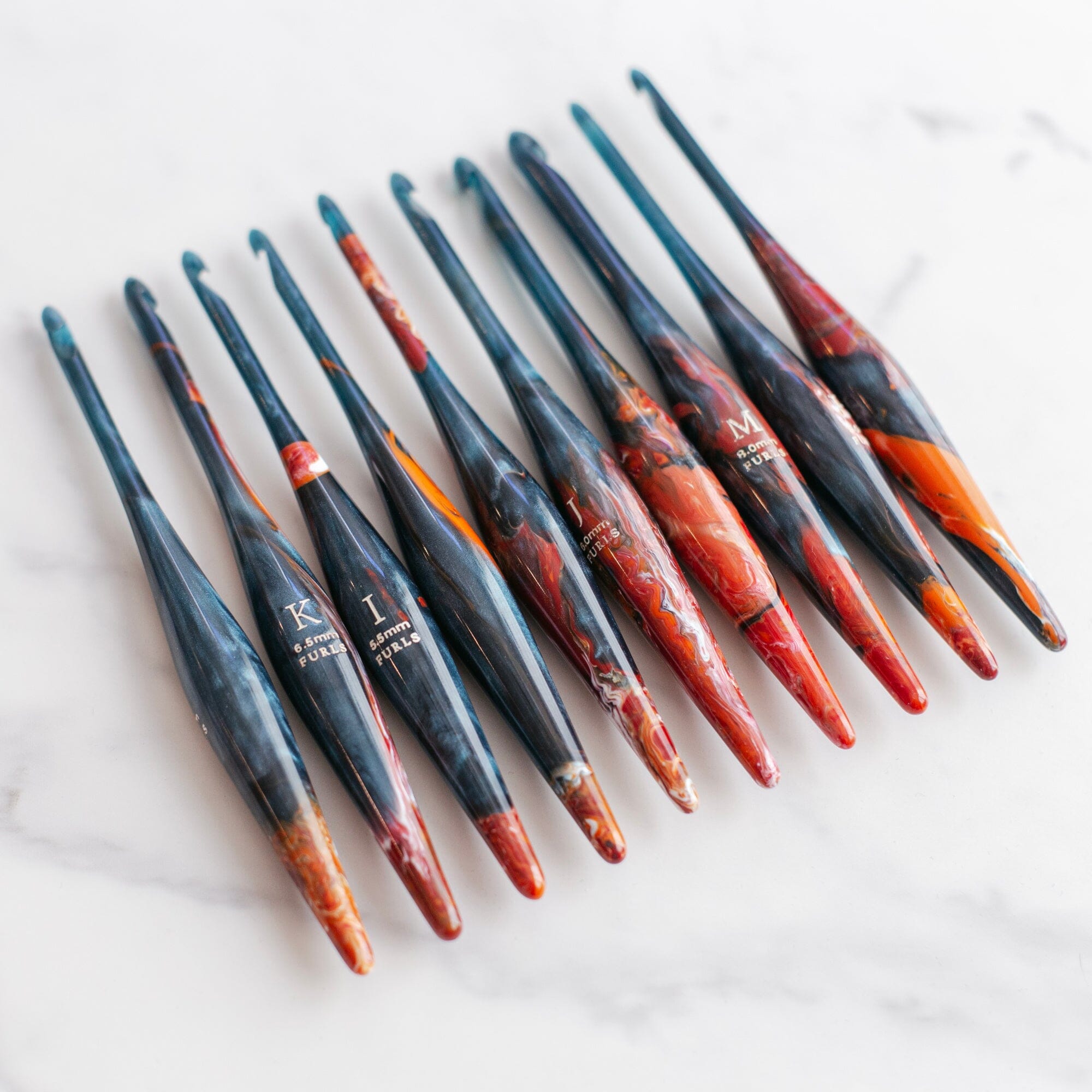 Limited Edition Nebula Streamline Resin Galaxy Crochet Hook LE Streamline Resin FurlsCrochet