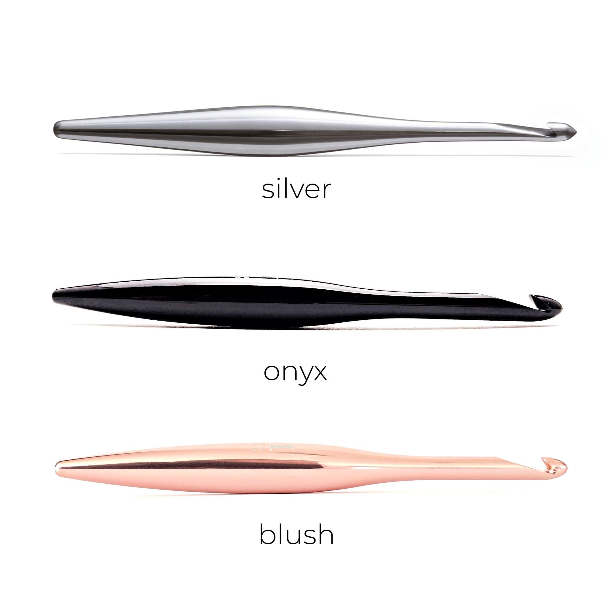 Silver Streamline Metal Crochet Hooks Metal Streamline FurlsCrochet