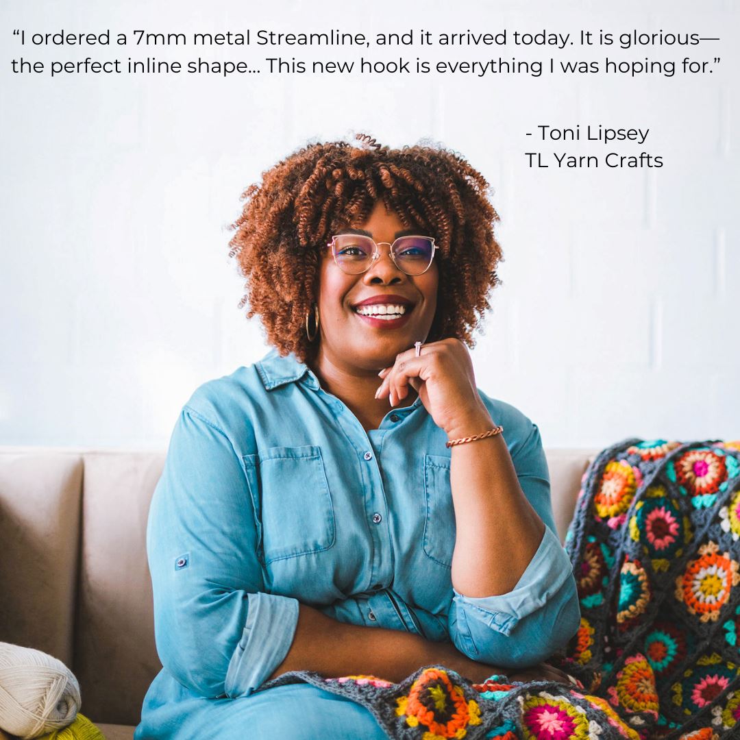 Silver Streamline Metal Crochet Hooks Metal Streamline FurlsCrochet