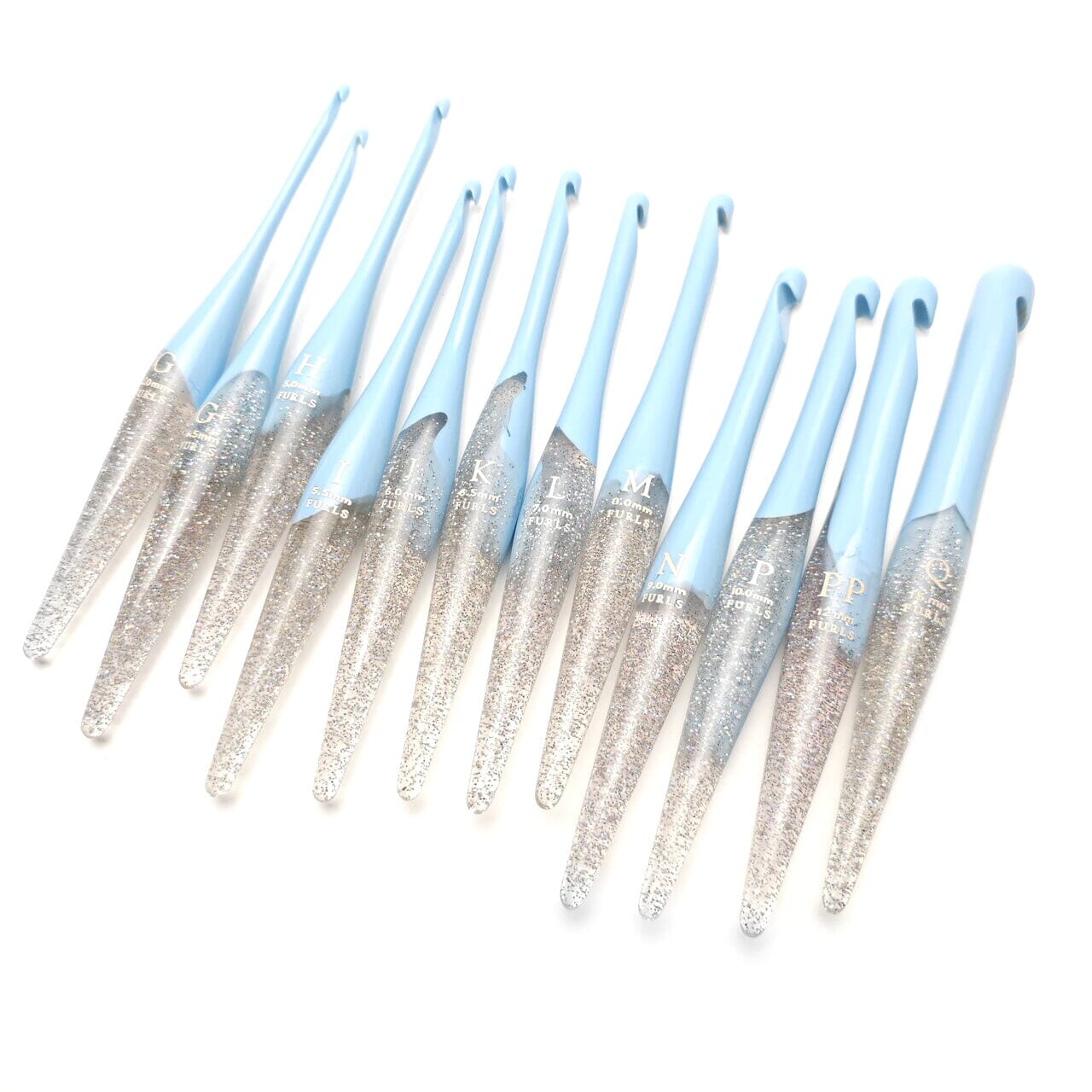 Wonderland Streamline Glitter Crochet Hooks Glitter Streamline FurlsCrochet