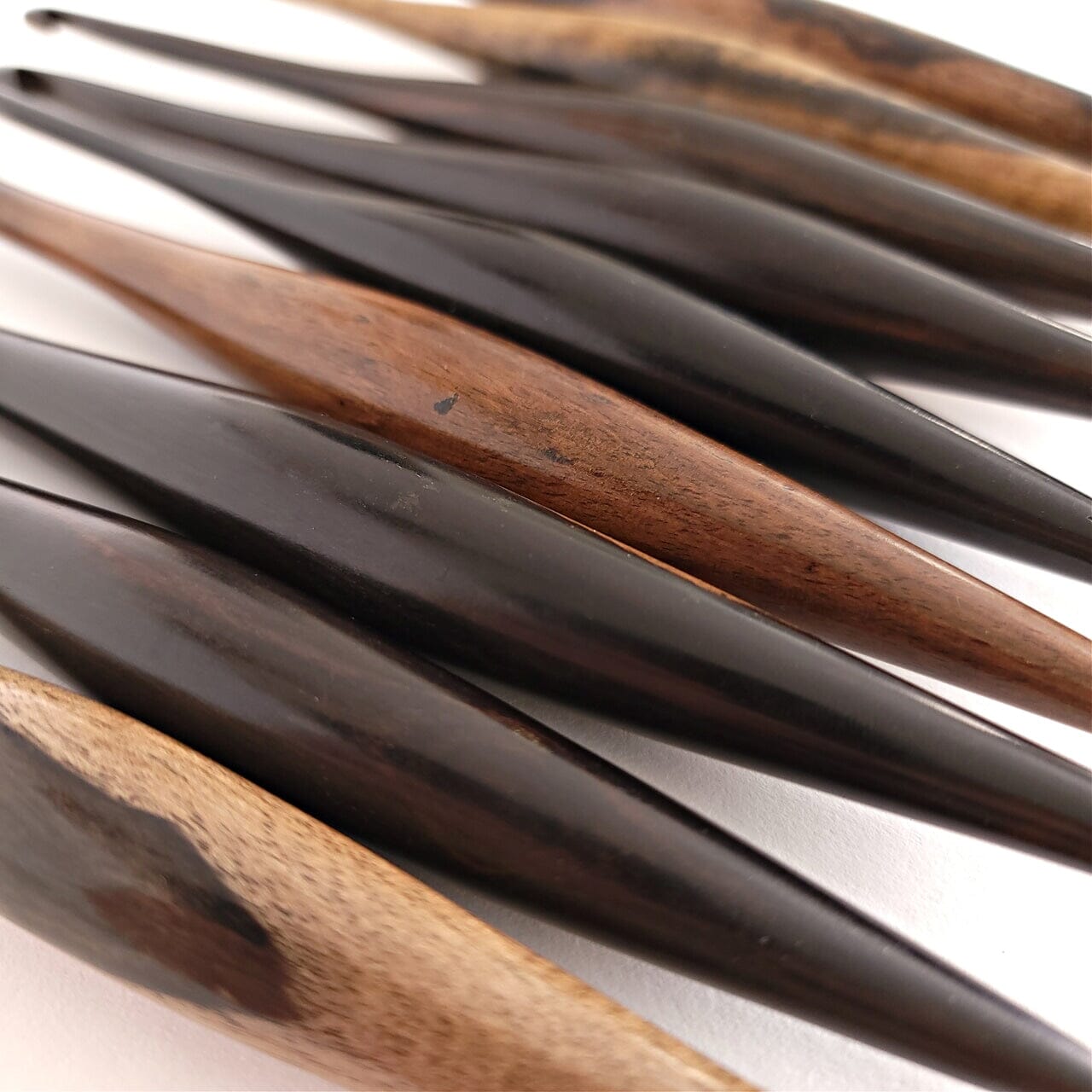 Ebony Streamline Wood Crochet Hooks FurlsCrochet