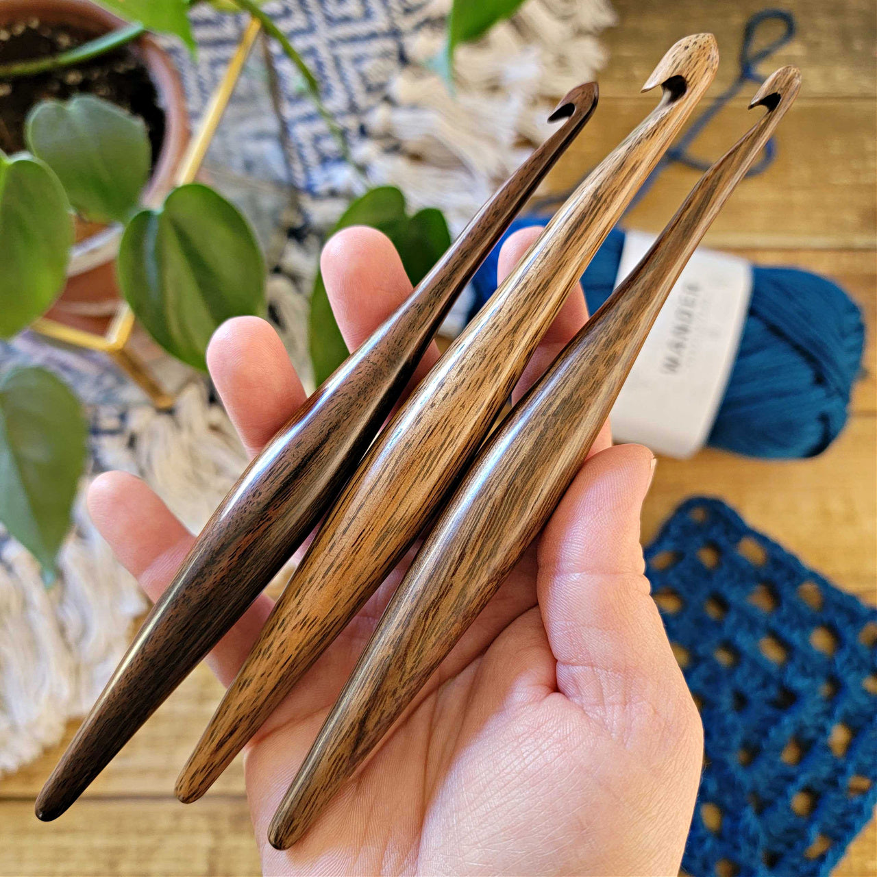Laurel Streamline Wood Crochet Hooks FurlsCrochet