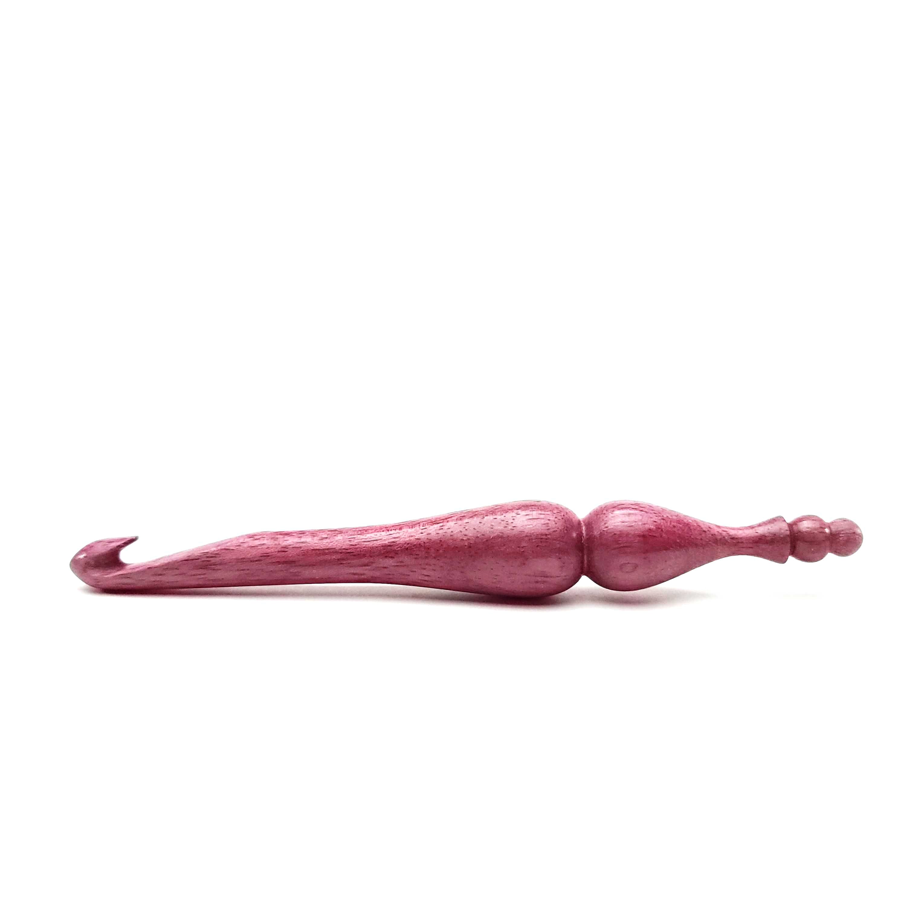 Alpha Series Purpleheart Handmade Wood Crochet Hook Alpha Hook Furls