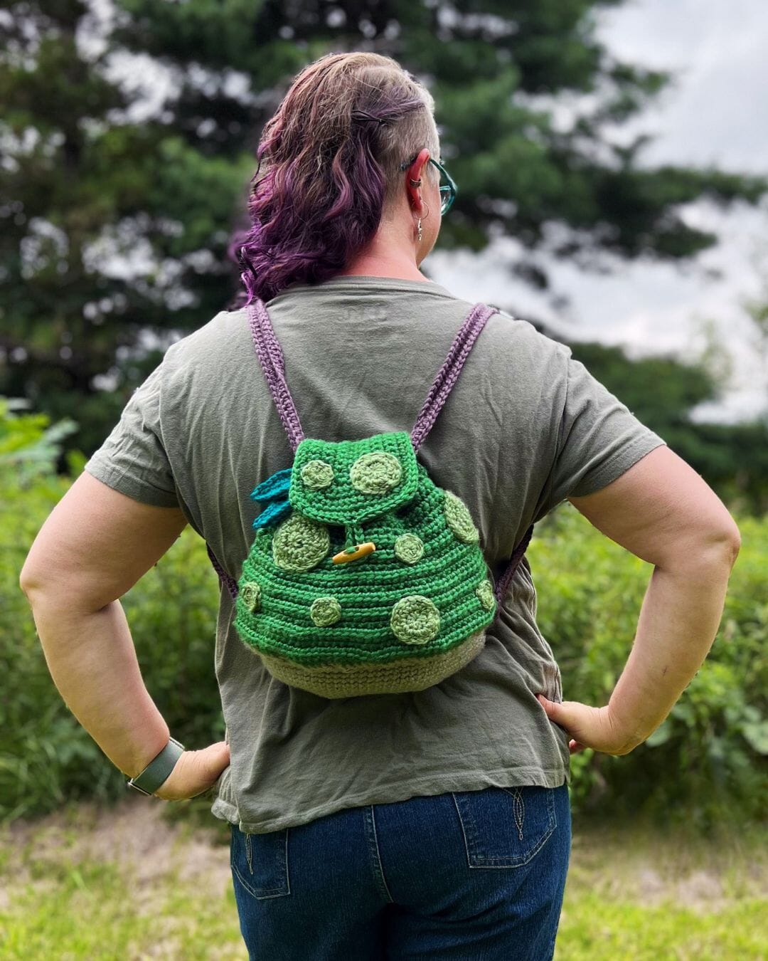Free Crochet Pattern: Faerie Forager Mushroom Backpack
