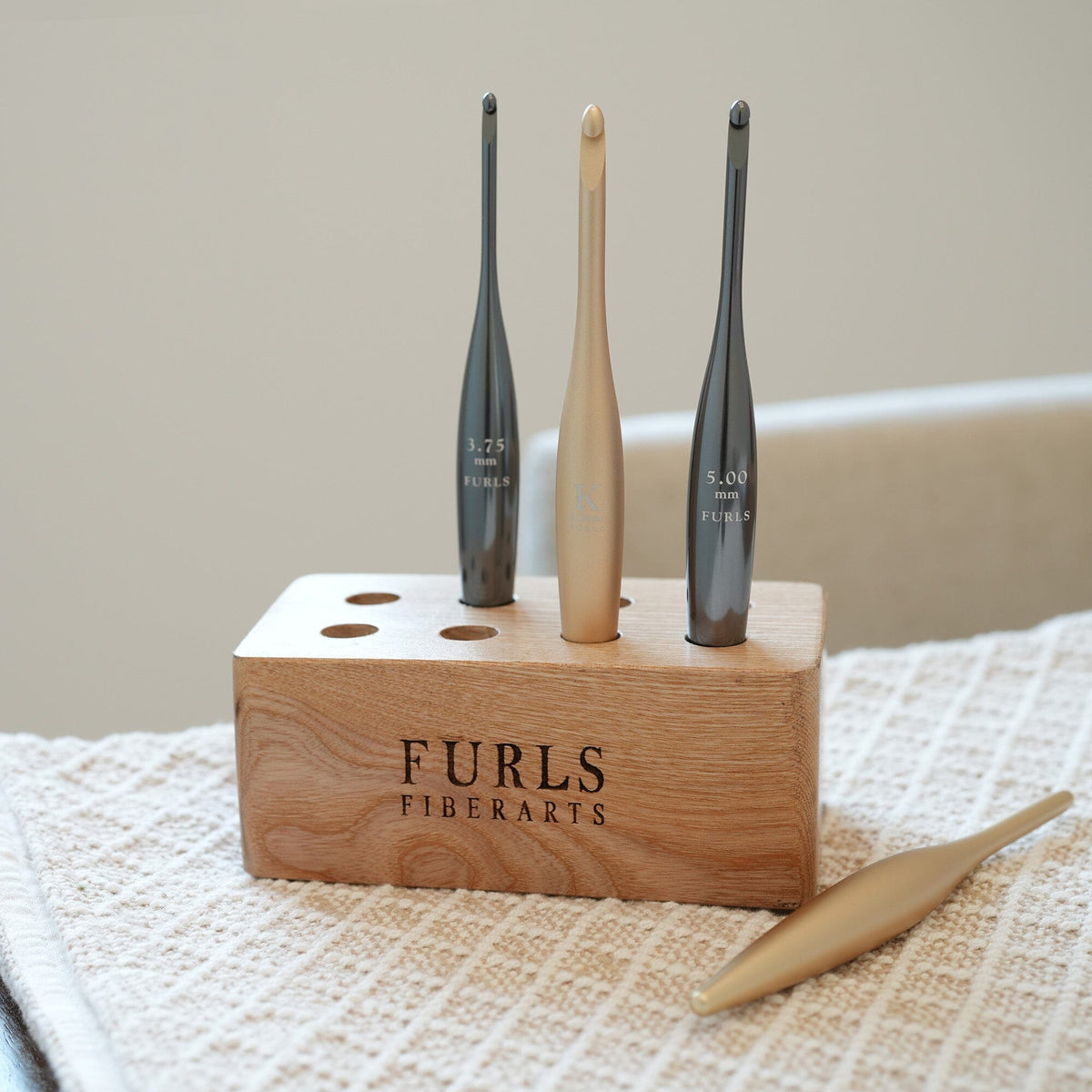 Eight Hook Standing Display in Ash Storage and Display FurlsCrochet 
