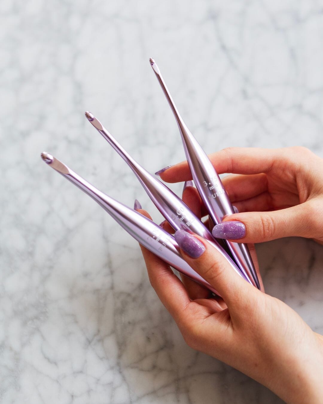 Lilac Streamline Metal Crochet Hook Streamline Metal FurlsCrochet 