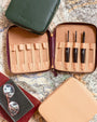 The Safekeep – 10 Hook Leather Travel Case Travel Accessories FurlsCrochet 