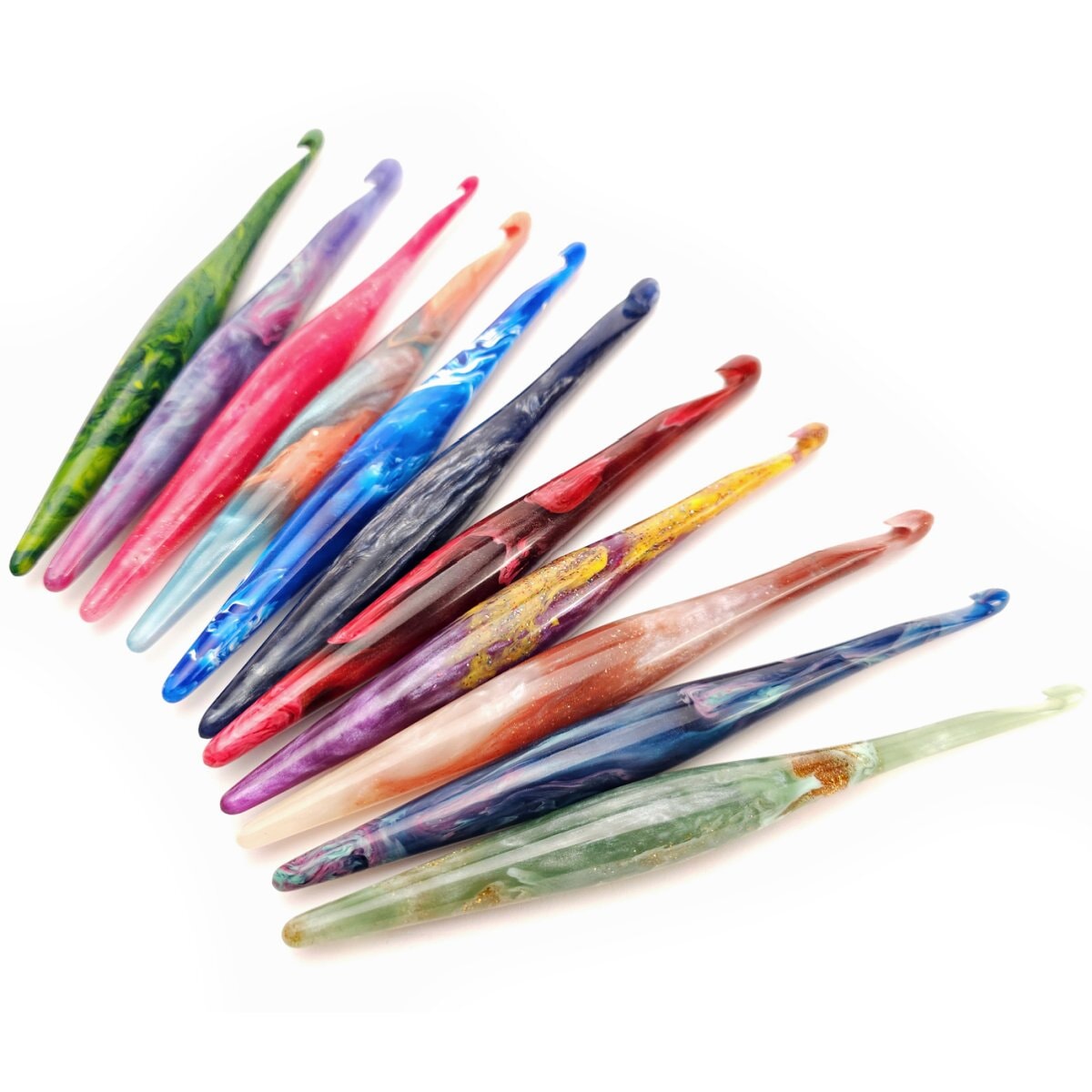 streamline resin crochet hooks