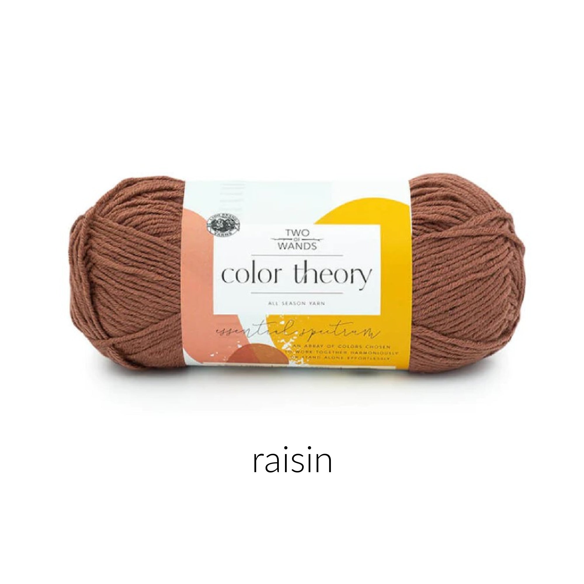 Lion Brand Yarn Color Theory Yarn FurlsCrochet Raisin 